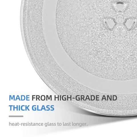 CALPALMY glass plate installed in microwave showing stable rotation benefit