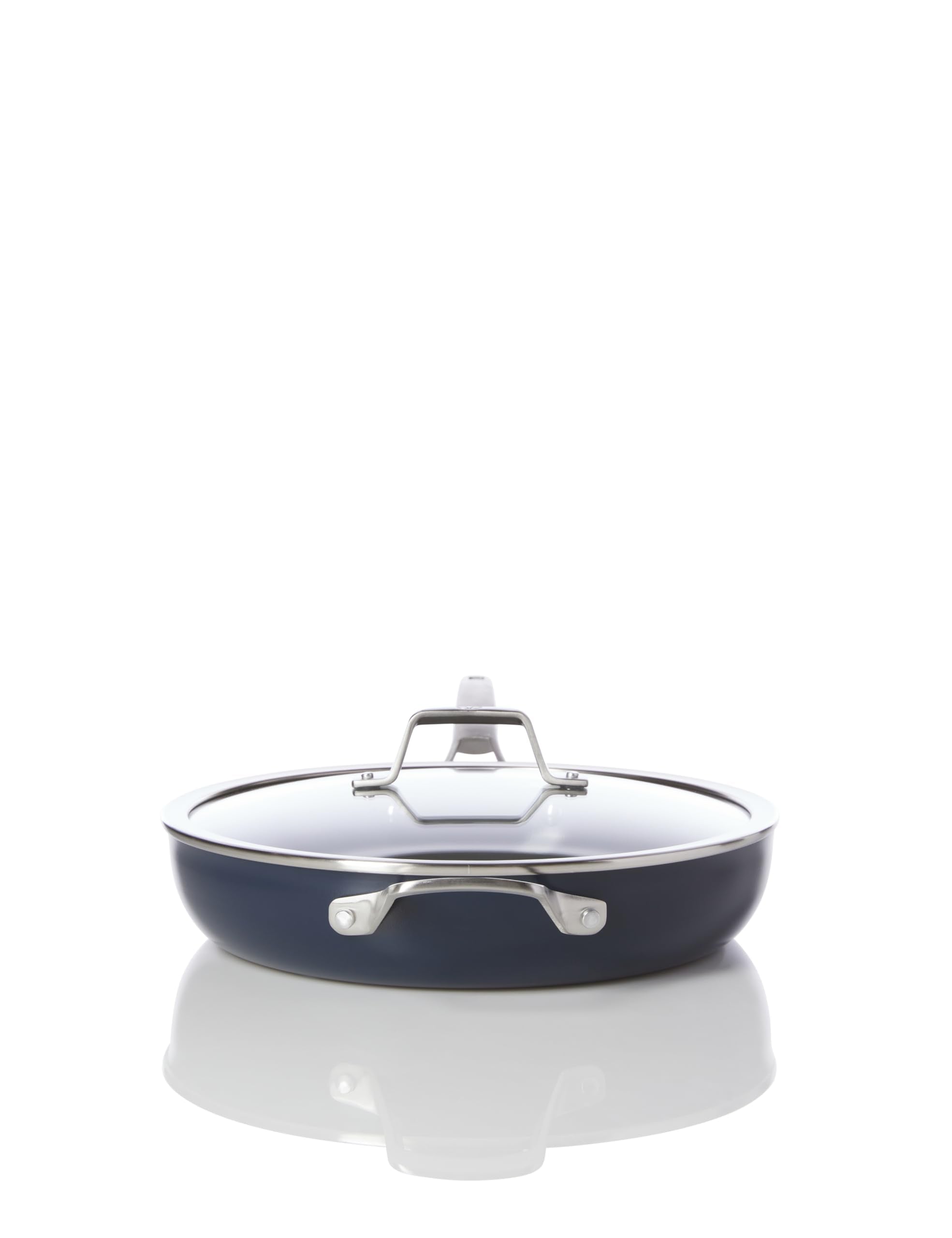 Calphalon ceramic interior texture highlighting nonstick surface for easy release