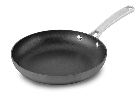 Calphalon Classic 10-inch front view showing pan cooking an omelet and easy release