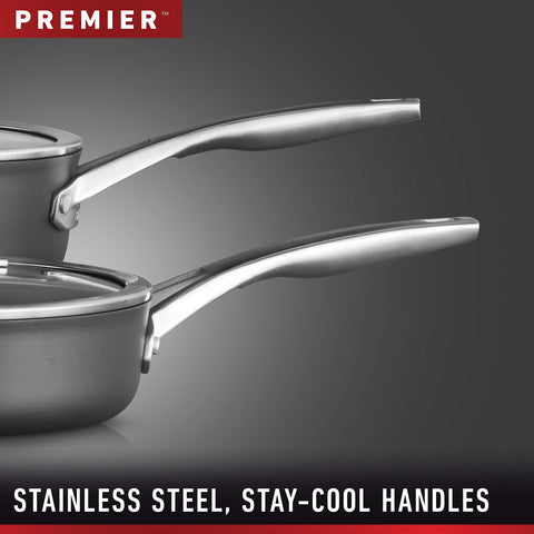 Calphalon interior nonstick texture for effortless food release and cleanup