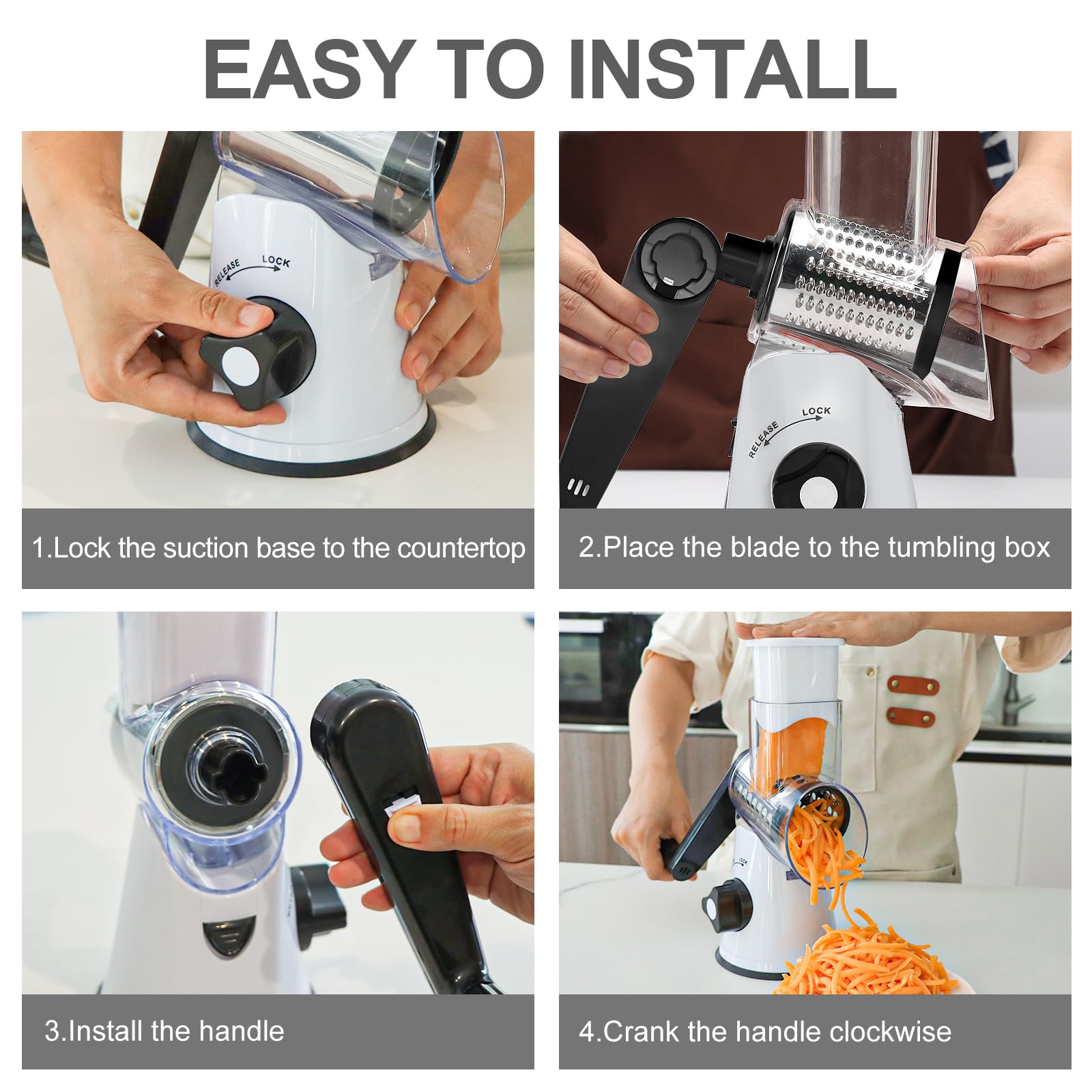Cambom detachable parts layout aiding easy cleaning and dishwasher safety