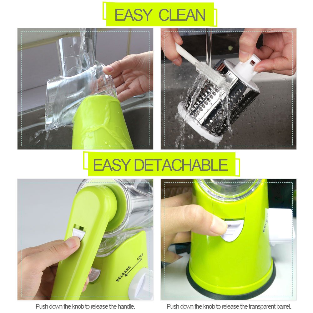 Cambom disassembled parts organized for compact storage and easy cleaning
