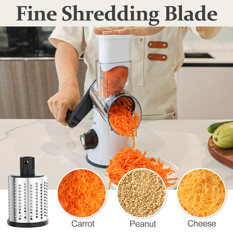 Cambom in use grating cheese quickly for fresh topping benefit