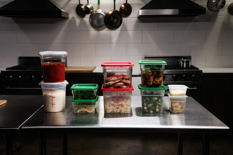 Cambro label with NSF mark showing compliance and professional trust