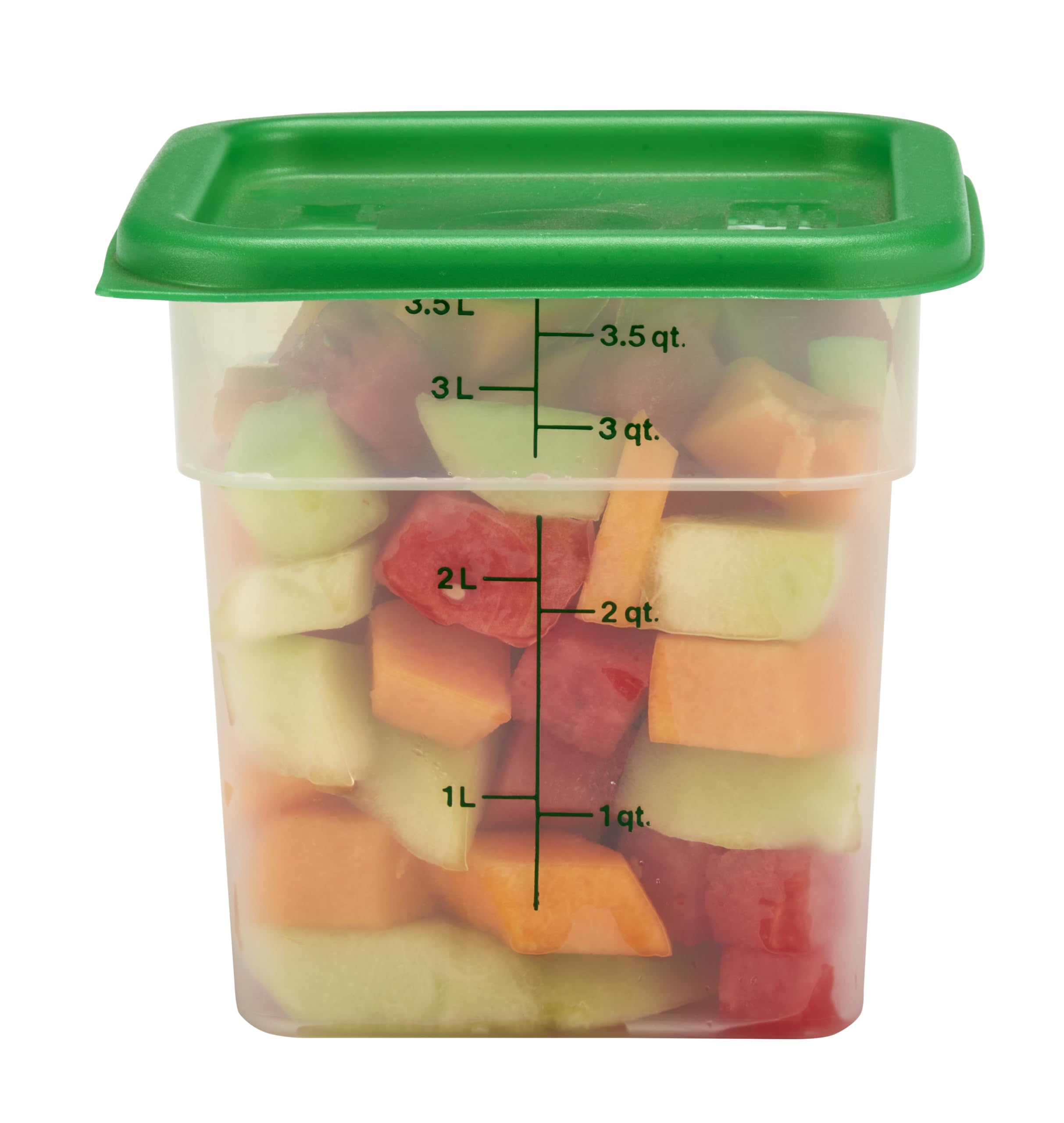 Cambro lid close-up highlighting secure snap seal benefit