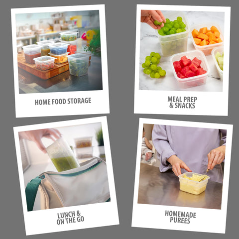 Cambro meal prep on counter showing easy reheating and transport benefit