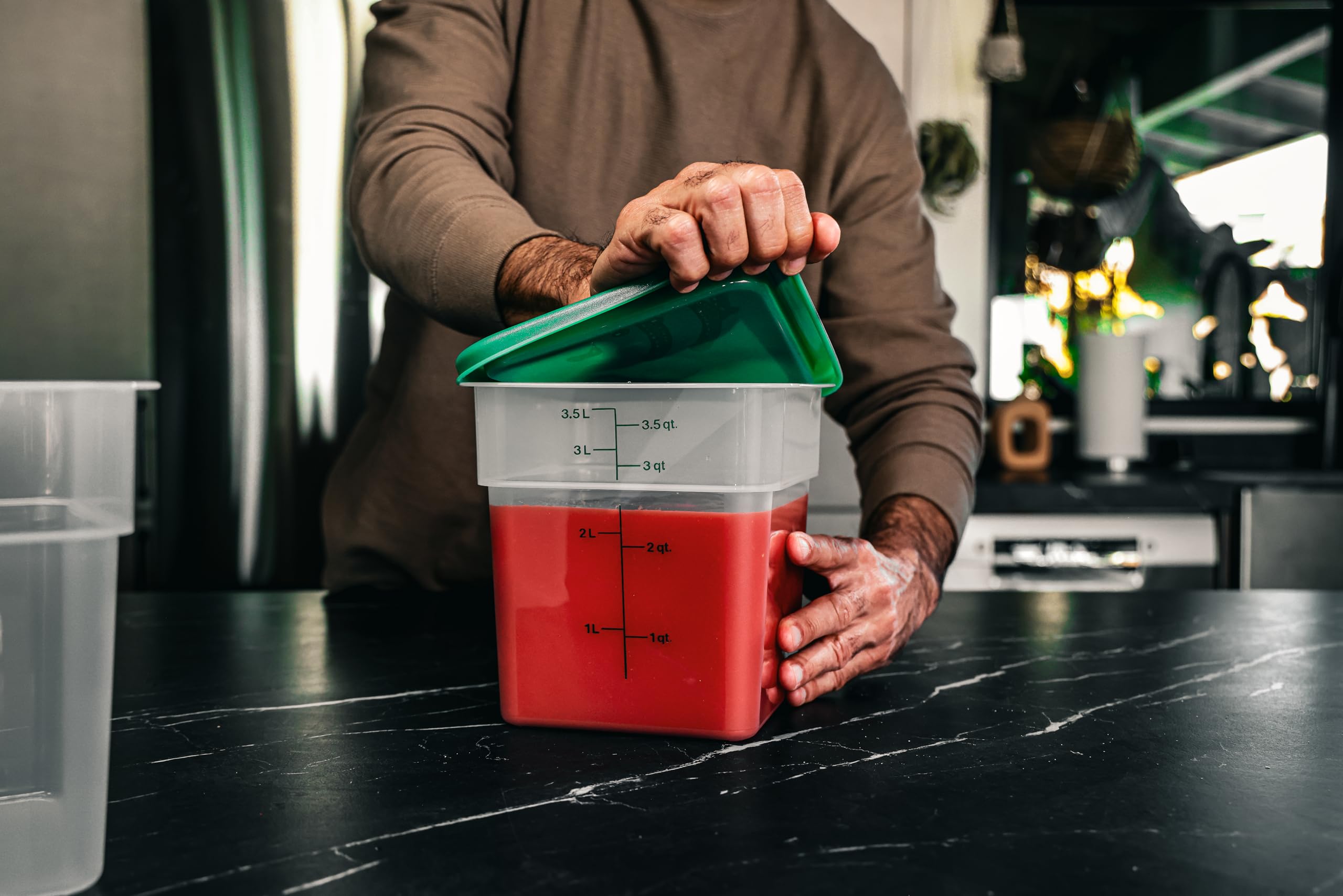 Cambro translucent container body showing content visibility benefit