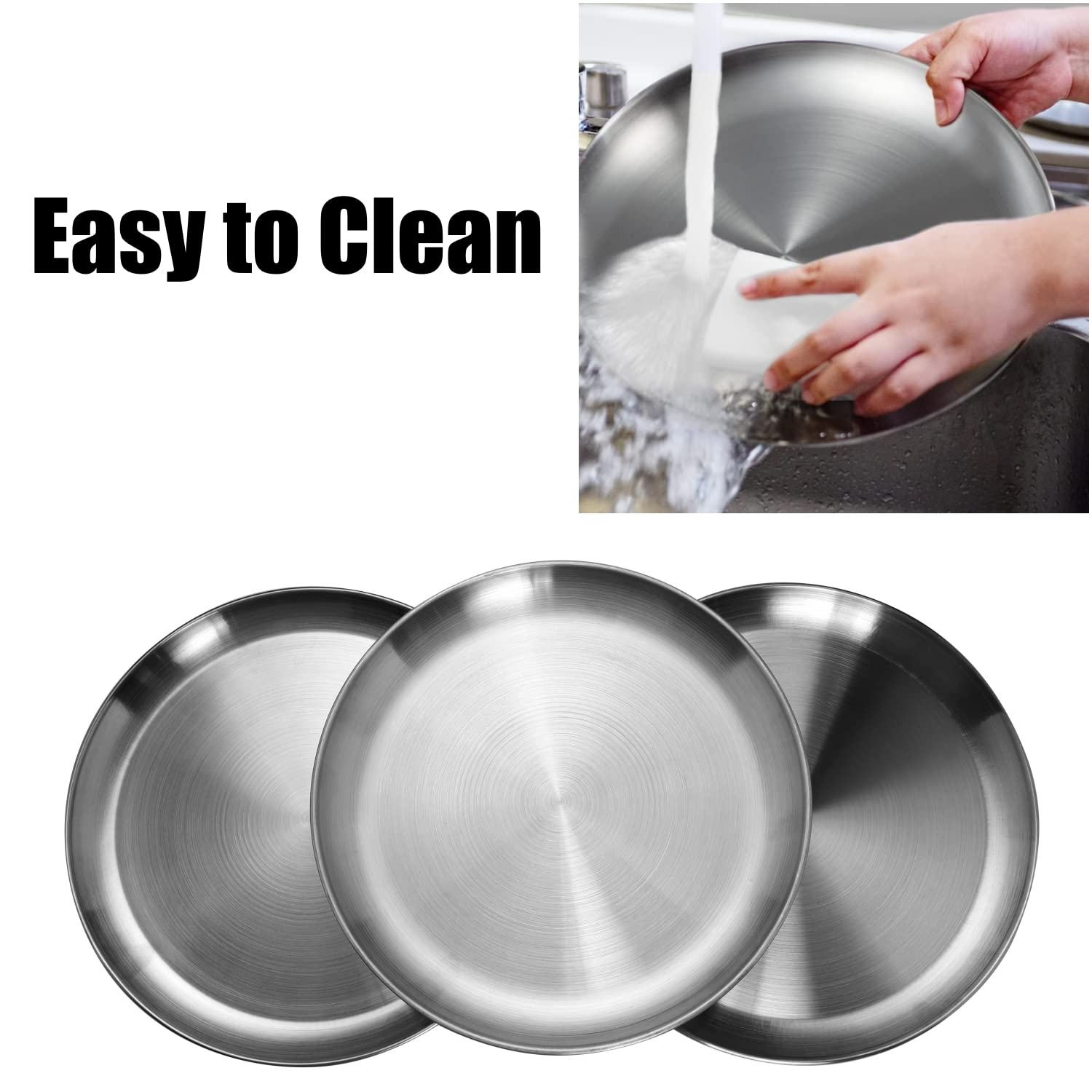 CAMBUY plates inside dishwasher demonstrating dishwasher-safe convenience