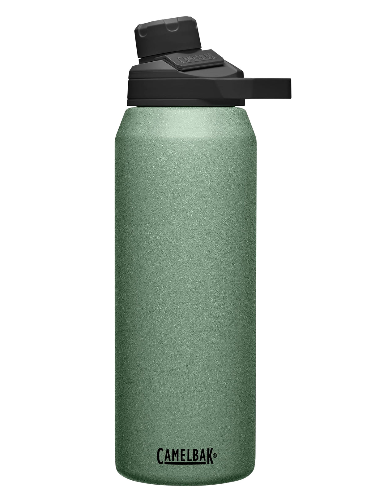CamelBak Chute Mag front view showing moss finish and durable build for daily use