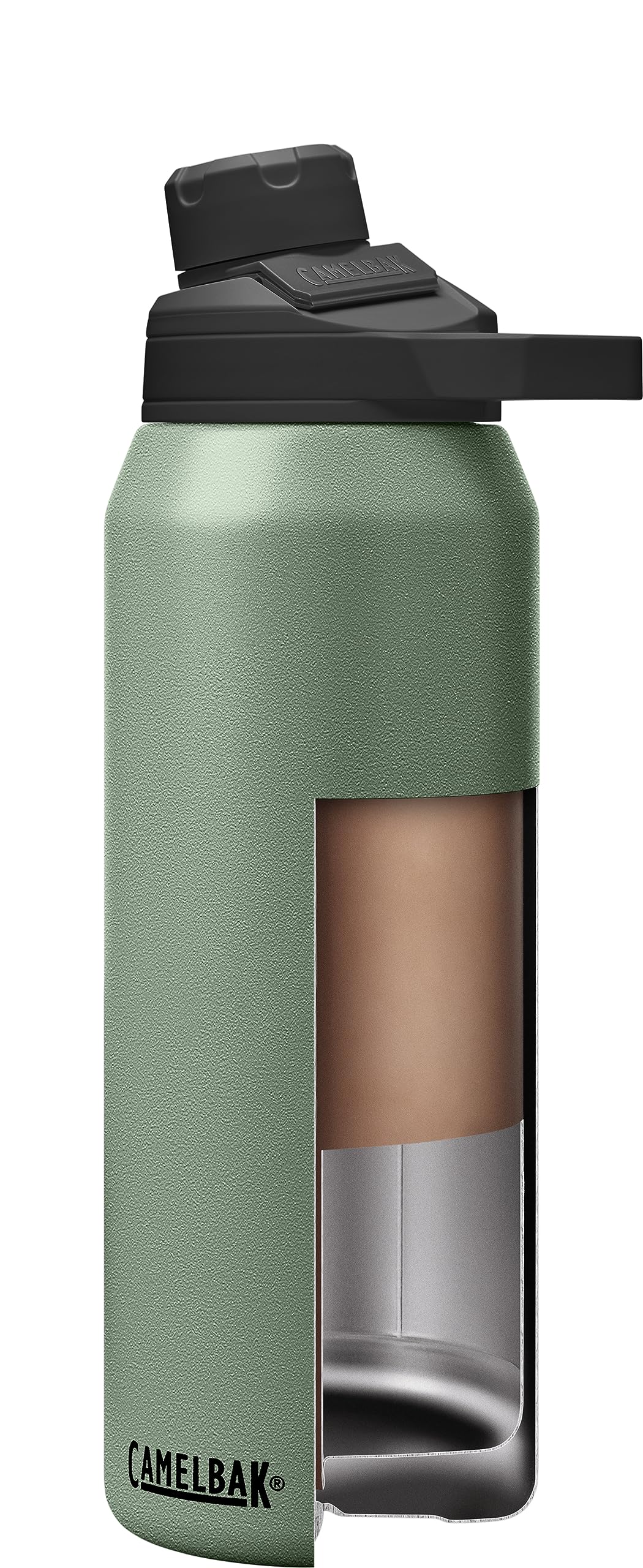 CamelBak exterior close-up showing sweat-resistant finish that keeps hands dry