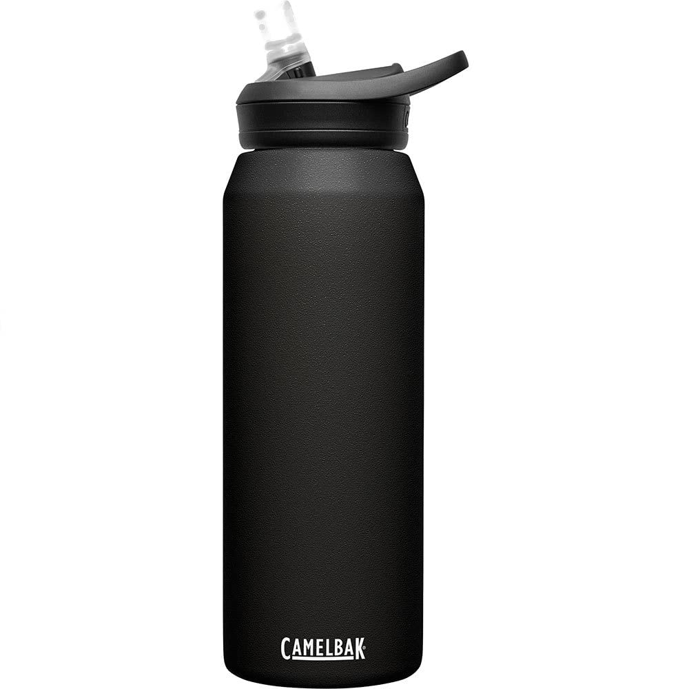 CamelBak Eddy+ front view showing bottle and lid, clear brand hydration solution