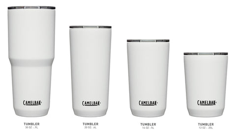 CamelBak Horizon held in hand showing 20oz scale and portable convenience