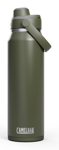 CamelBak Thrive Chug front view showing moss finish and durable design benefit