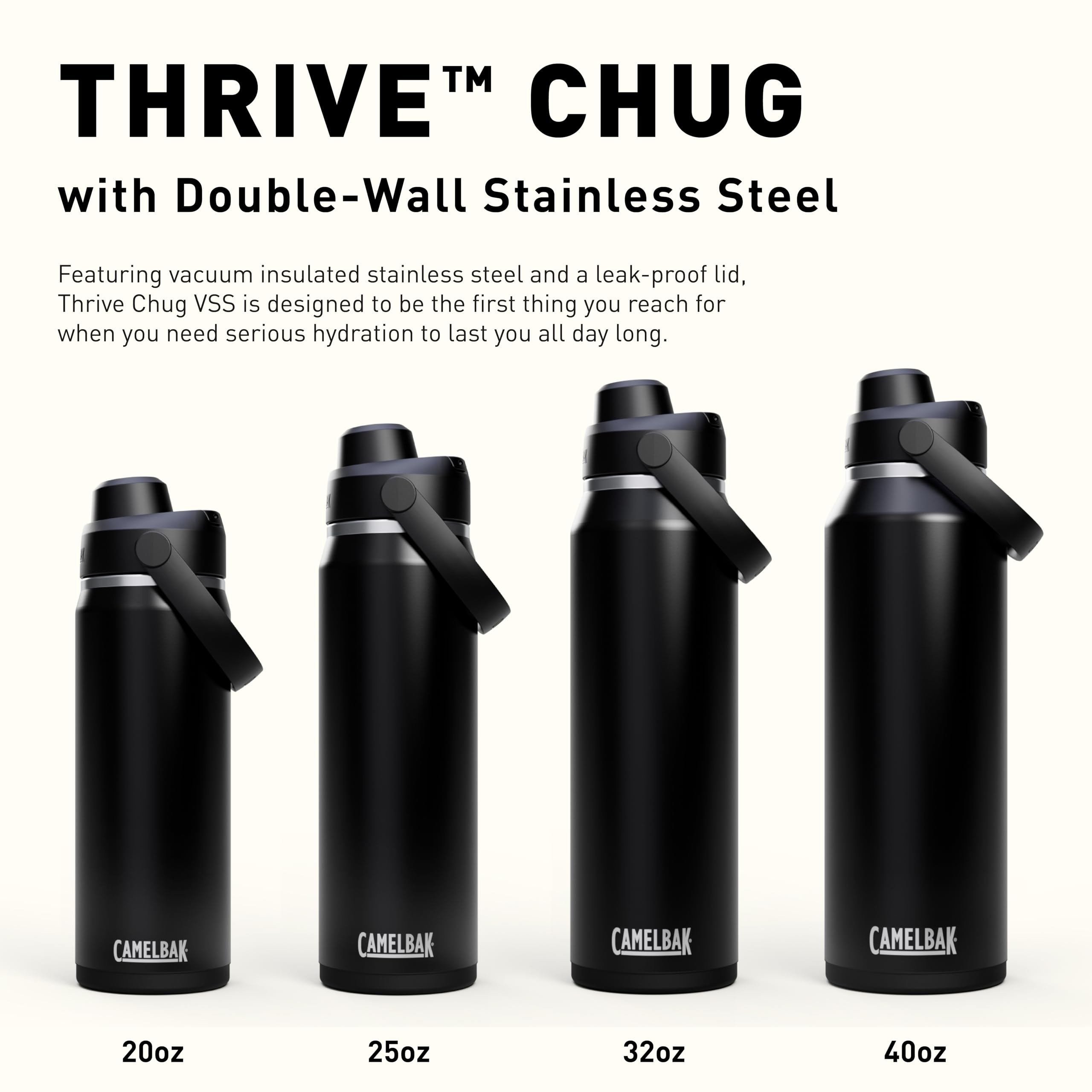 CamelBak Thrive Chug in backpack pocket illustrating leak-resistant transport benefit