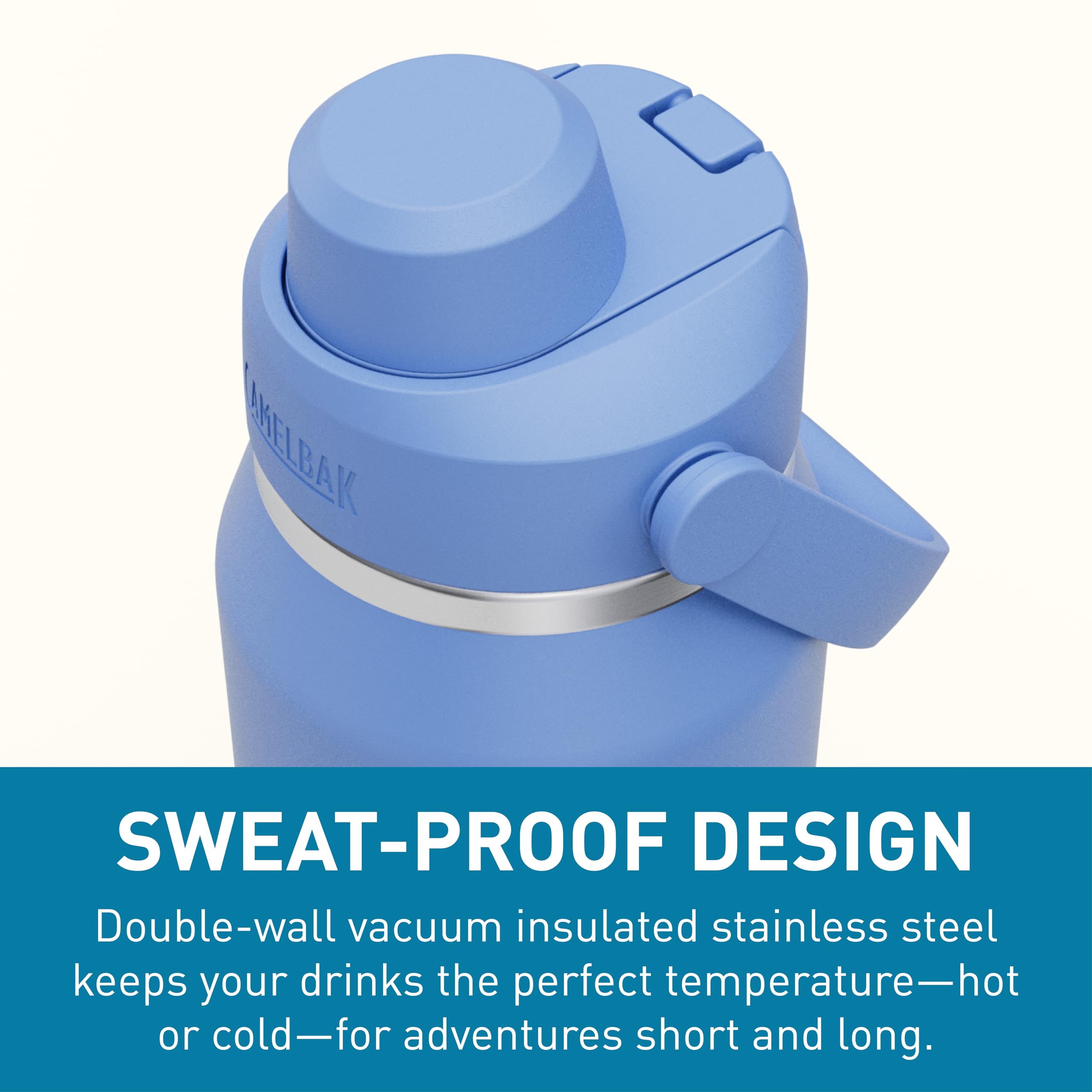 CamelBak Thrive Chug cutaway showing insulation layers for longer temperature control
