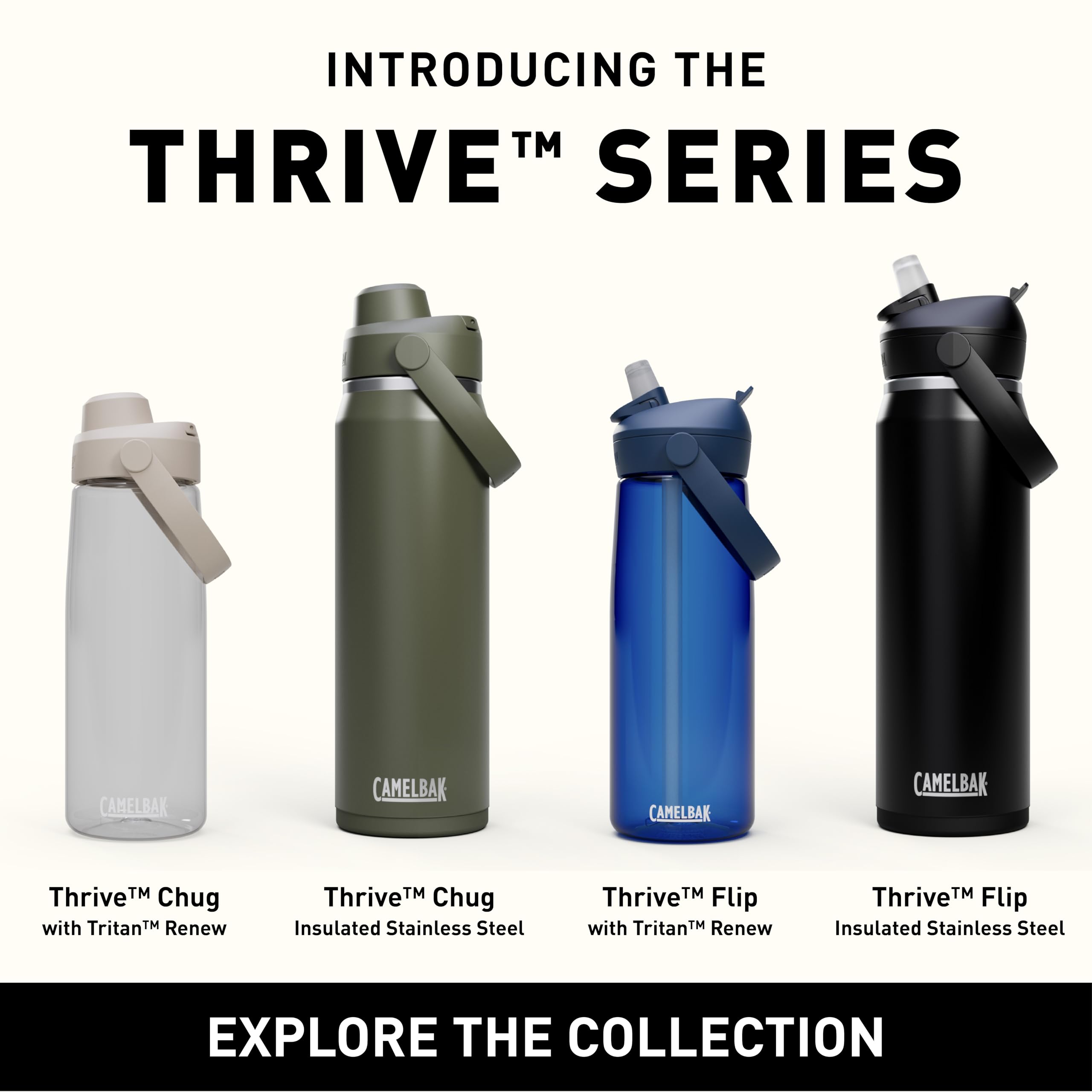 Close-up of CamelBak Thrive Chug textured finish showing sweat-resistant surface