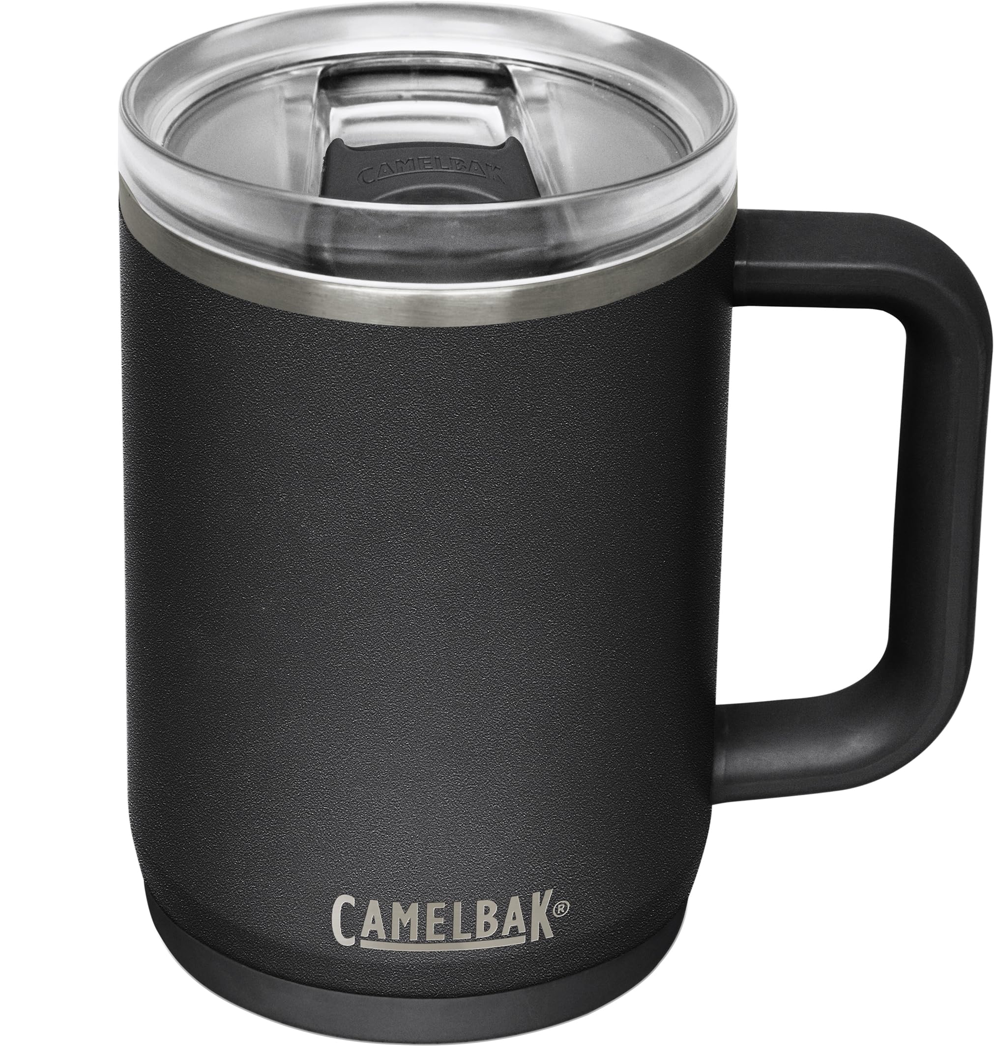 CamelBak Thrive held in hand showing 16oz scale and easy portability benefit