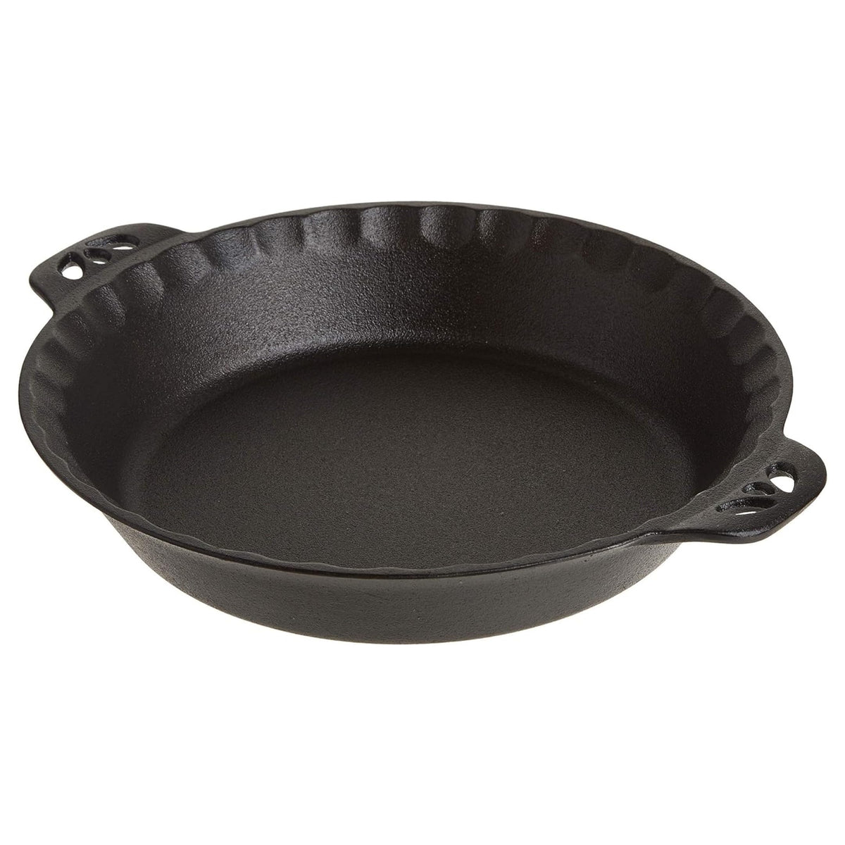 Camp Chef front view of 10 inch pie pan shows even heat and serving-ready look