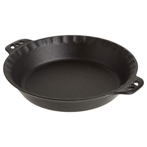 Camp Chef front view of 10 inch pie pan shows even heat and serving-ready look