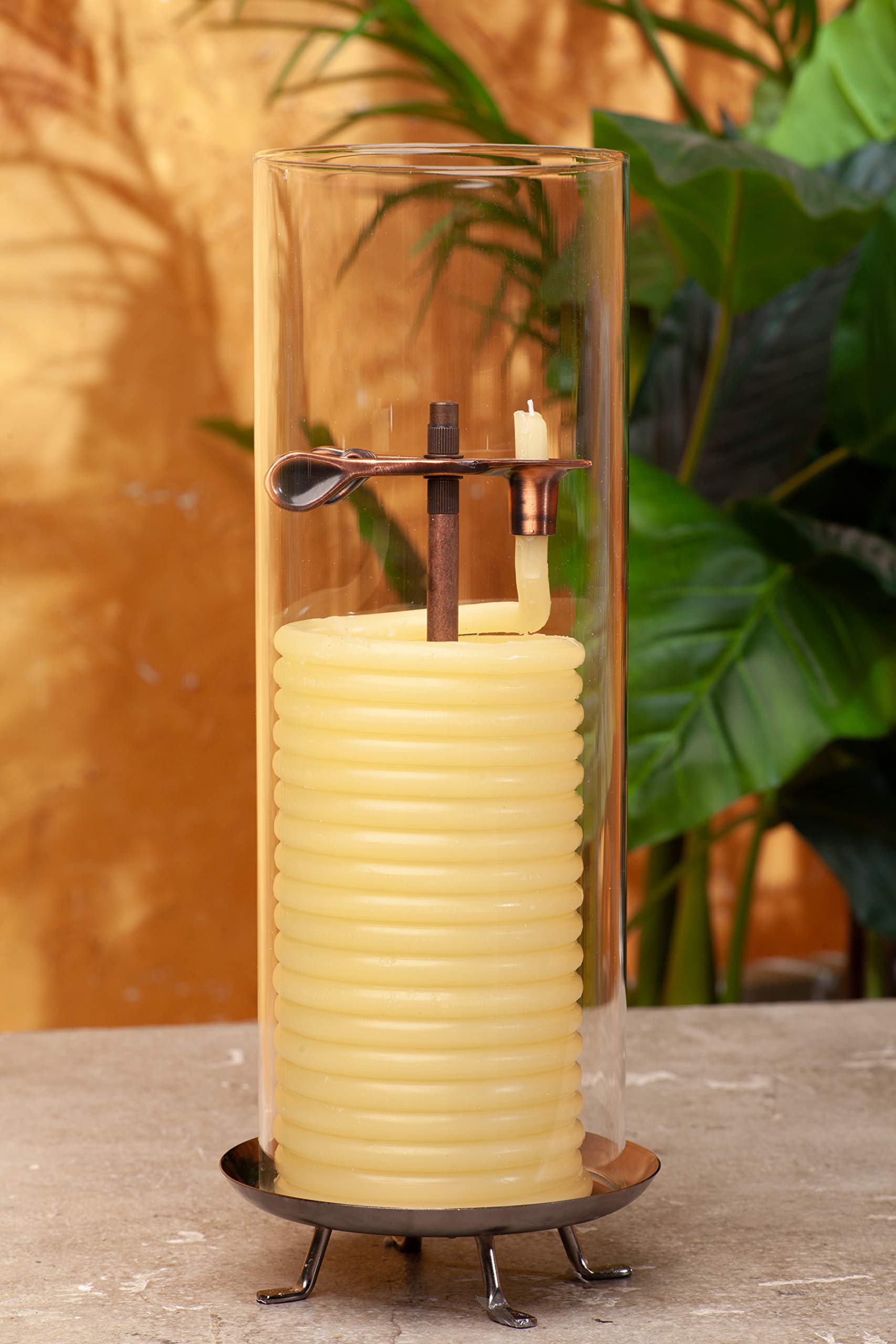 Candle by the Hour on a dinner table setting, enhances atmosphere and decorative appeal