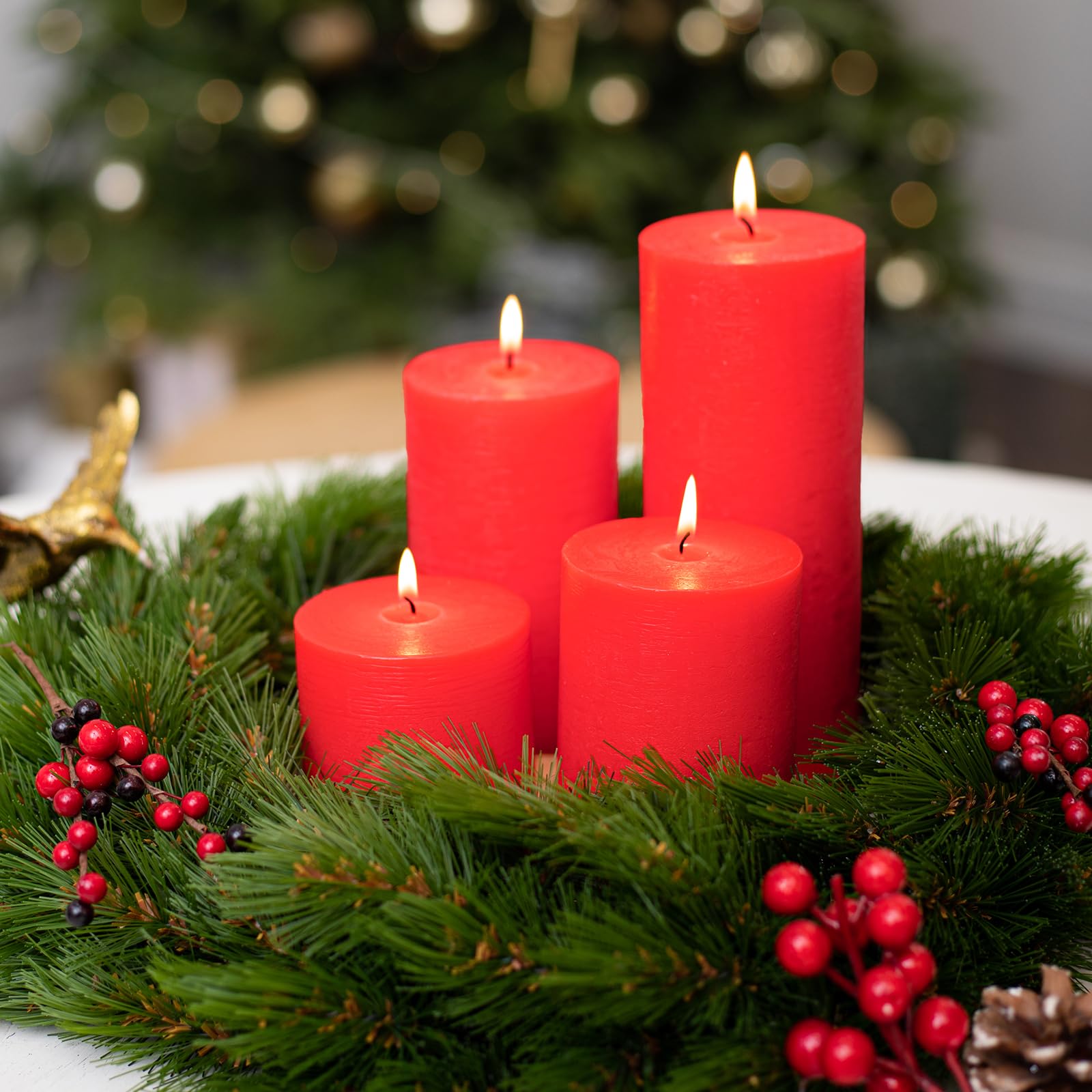 CANDWAX candles beside ruler showing 3x4 inch scale for accurate size reference benefit
