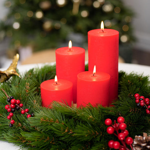 CANDWAX candles beside ruler showing 3x4 inch scale for accurate size reference benefit