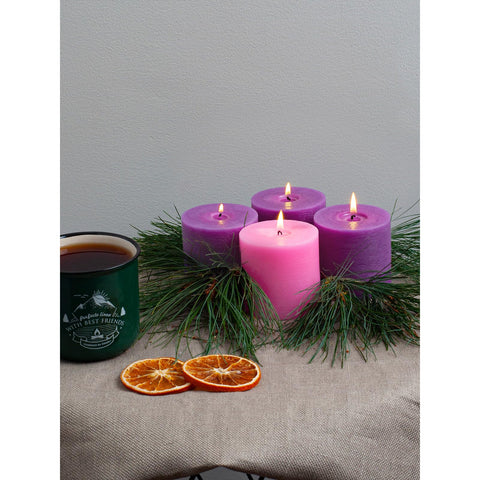 CANDWAX next to ruler showing 3x3 inch size for scale and placement planning
