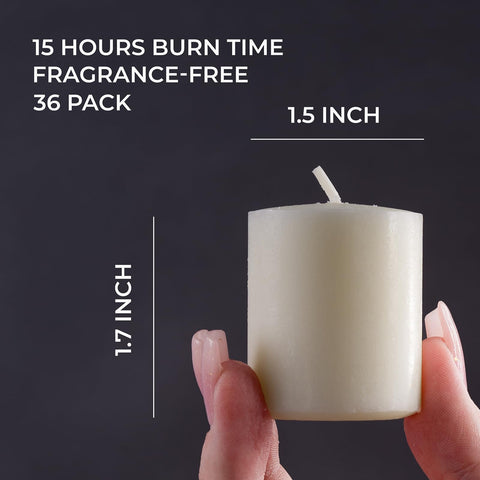 CANDWAX side profile showing votive dimensions and compact size