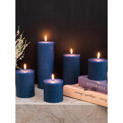 CANDWAX candles next to ruler showing 3x6 scale for sizing clarity and planning