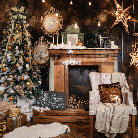 CANGBI topper in holiday living room scene adding festive focal point