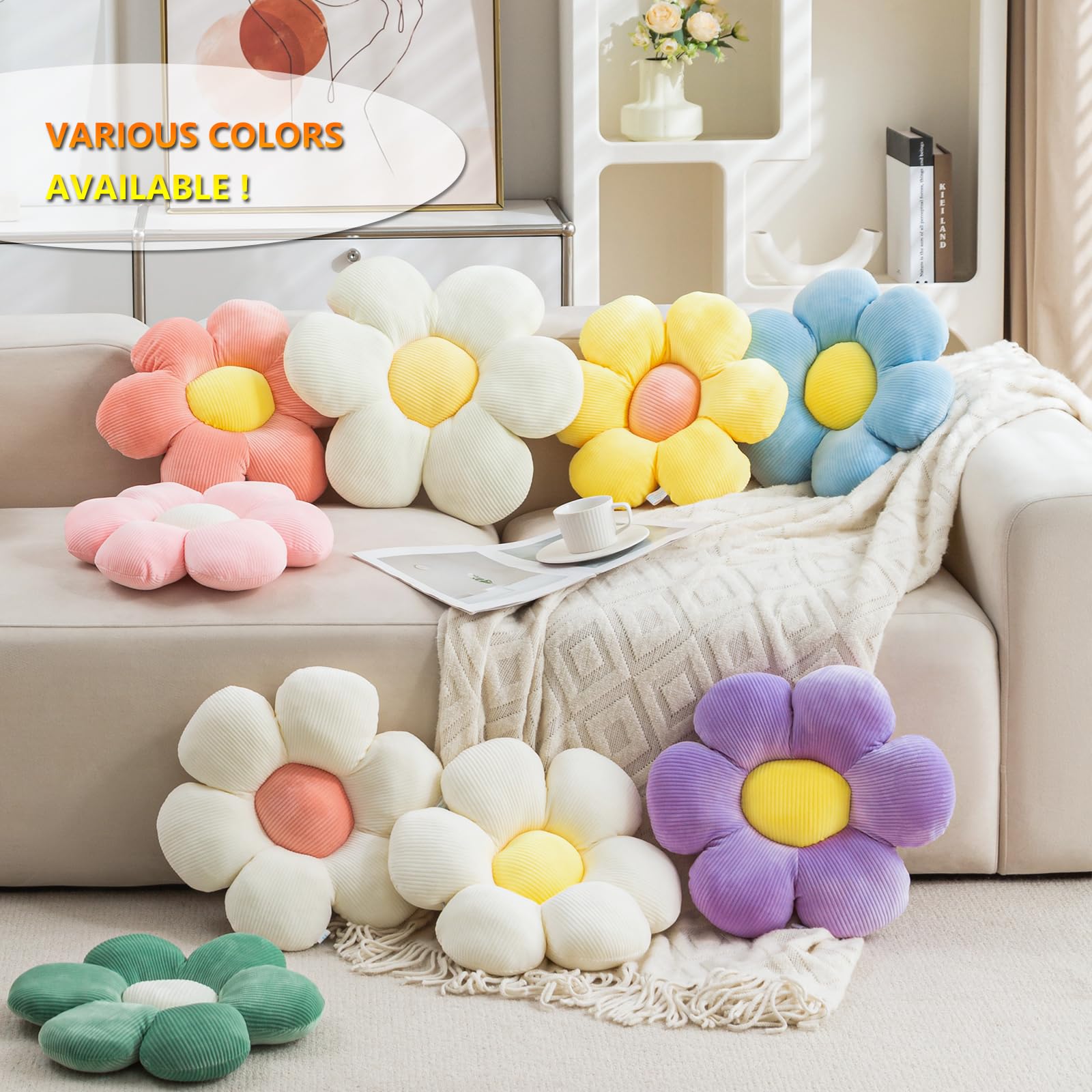 CANGHI three pillows stacked to show thickness and fluffy support