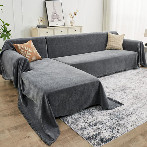 CAPALOCA front view of sectional cover renewing sofa appearance