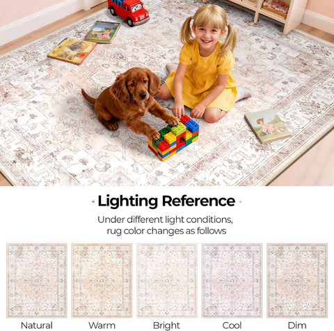 CAPALOCA rug styled in a nursery showing decor compatibility and warm atmosphere