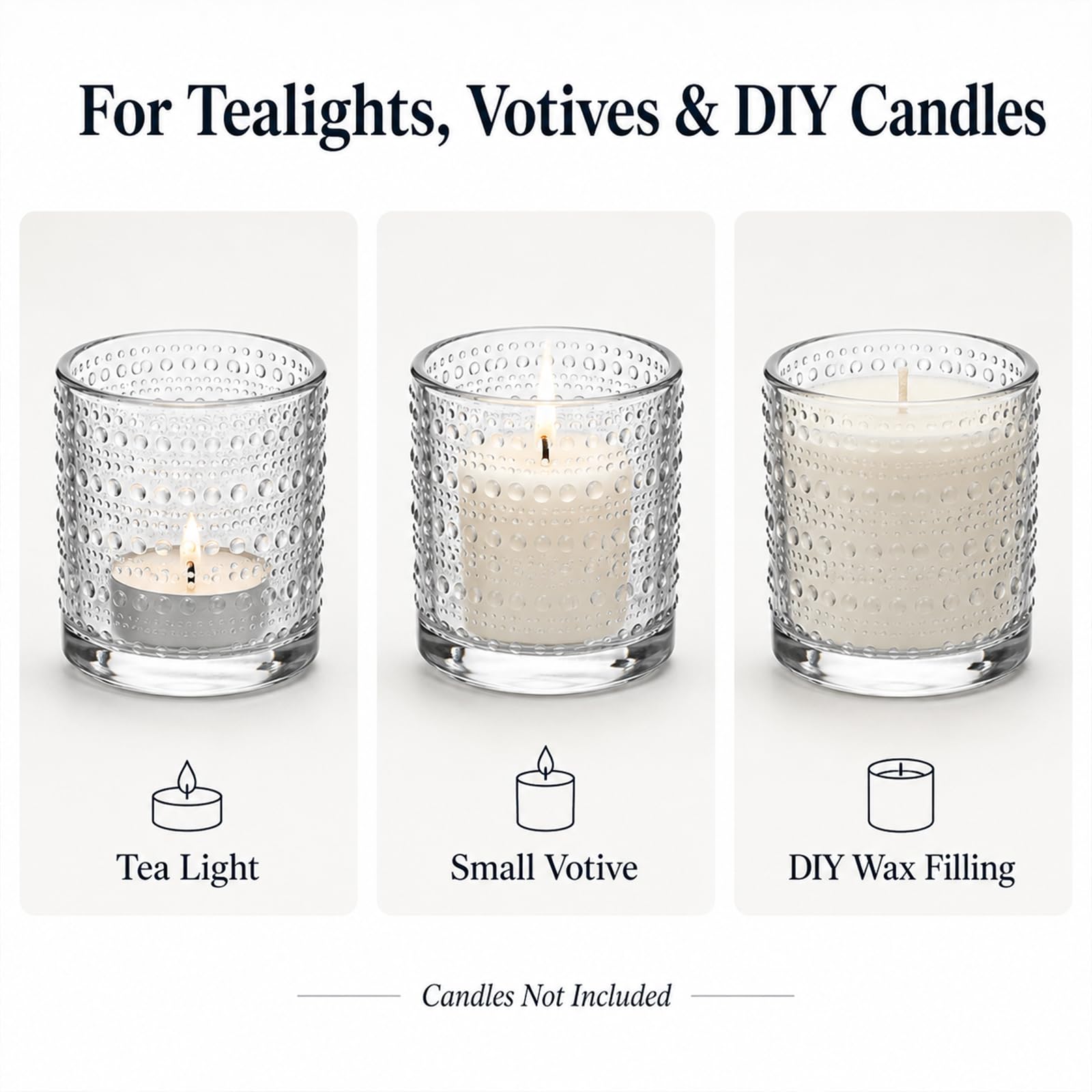 Capaniel clustered holders as table centerpiece adding sparkle