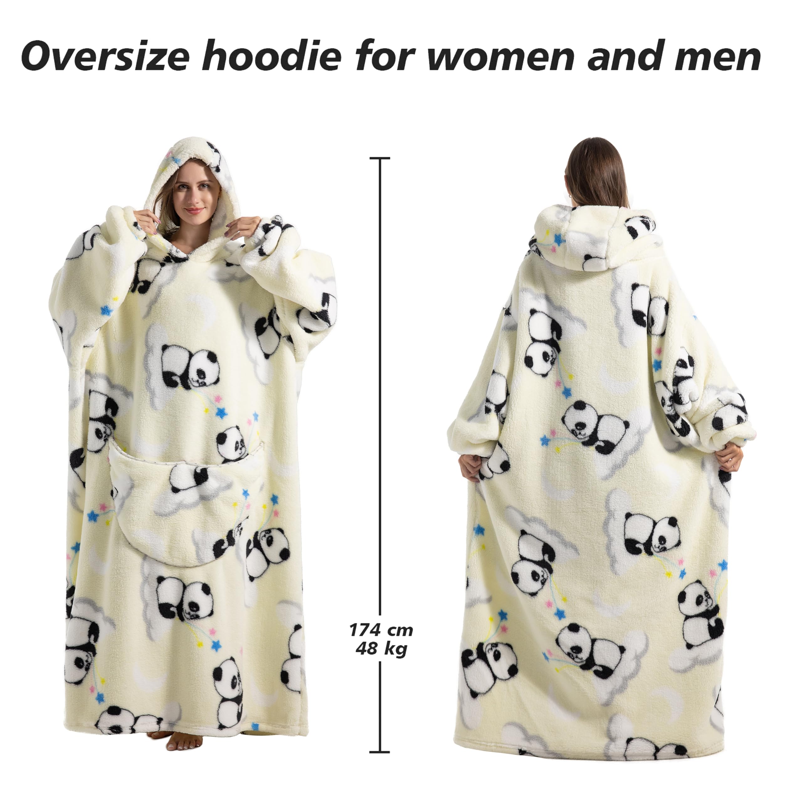 Capecage hood detail showing soft flannel texture for extra head warmth
