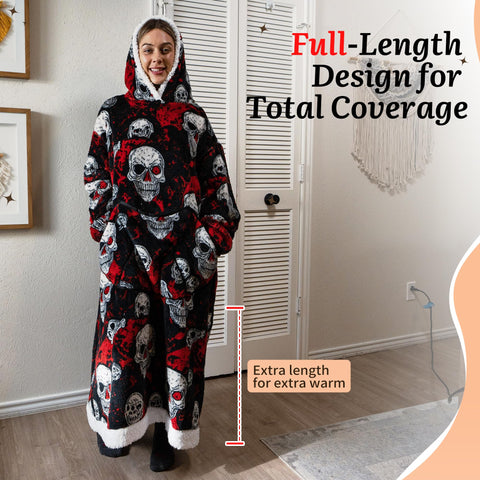 Capecage shown on model for size comparison and proper length benefit