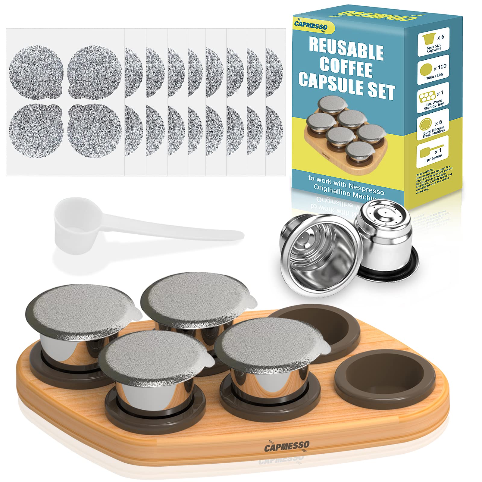 CAPMESSO front packaging showing kit contents and benefits