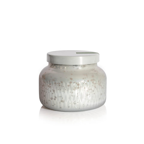 Capri Blue empty jar repurposed as planter showing sustainable reuse benefit