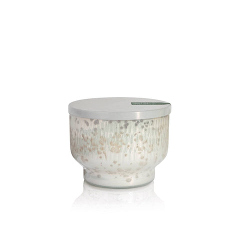 Capri Blue front view of crystal pine jar showing pearled finish and benefit aesthetic