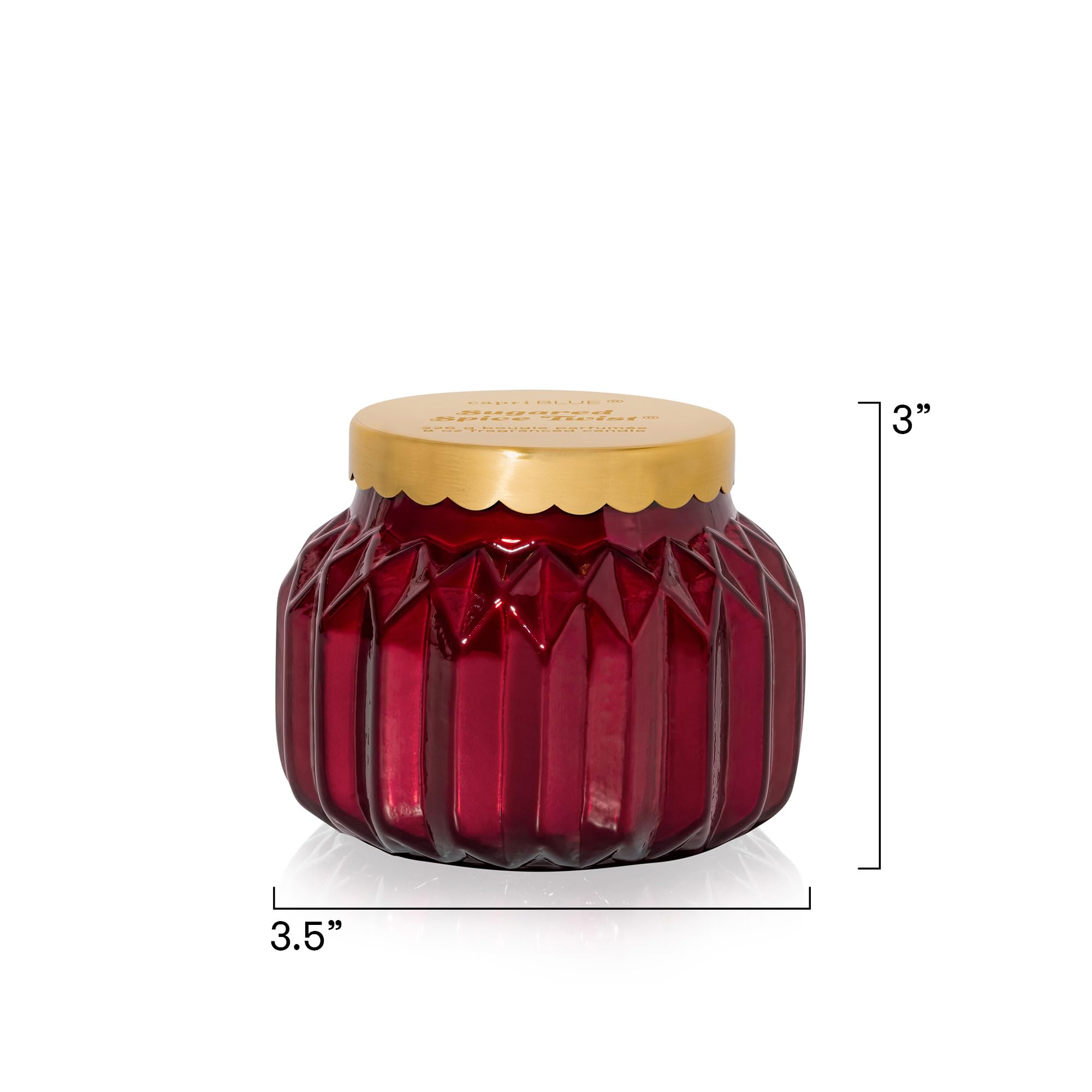 Capri Blue reusable jar repurposed as storage adding sustainable value
