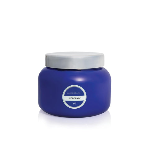 Capri Blue front jar showing bold blue color and elegant presentation benefit