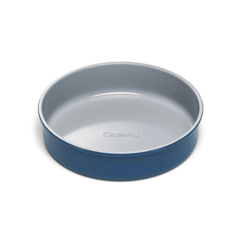 Caraway 9" Circle Pan front view showcasing sleek design and even rim