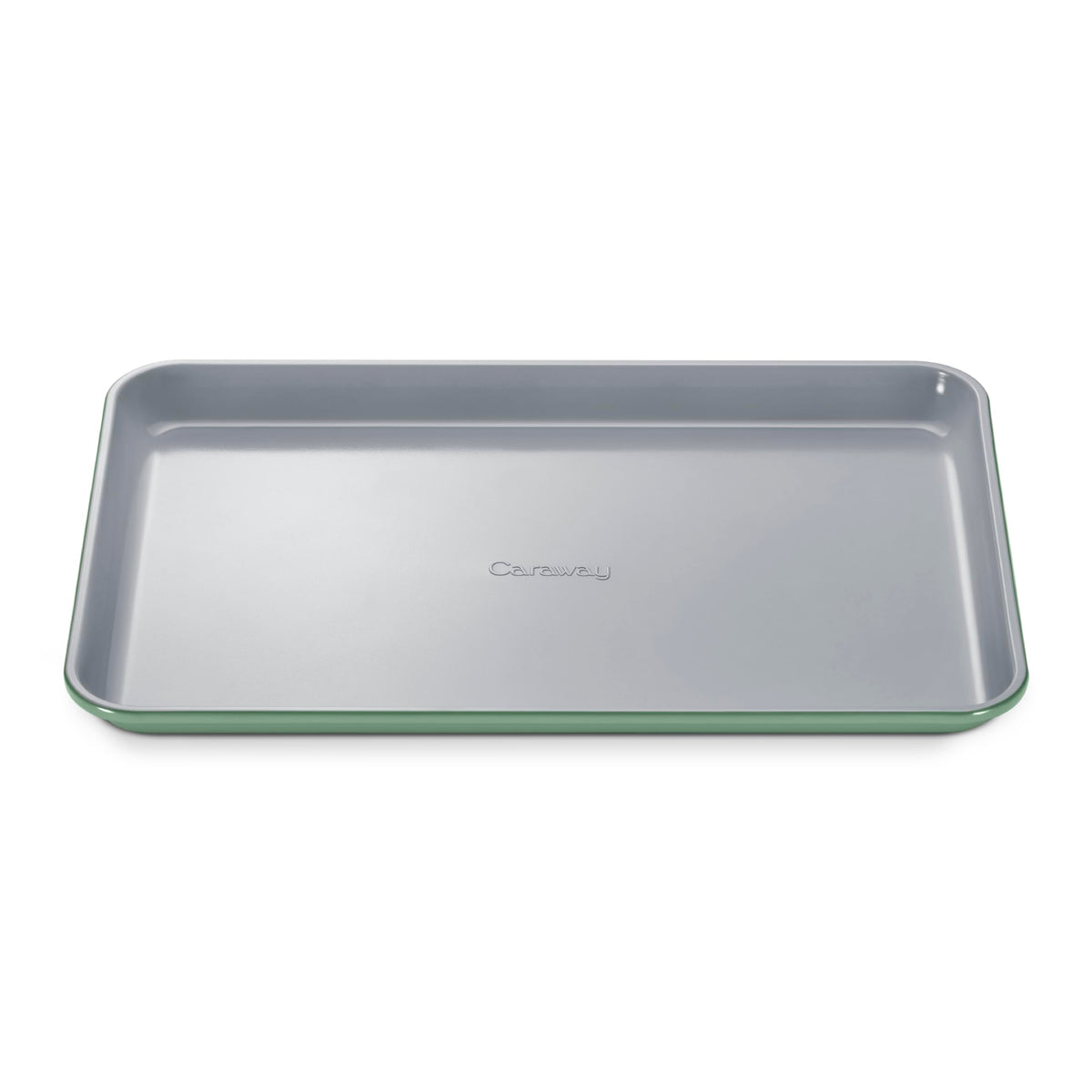Caraway baking sheet front view showing smooth non-stick surface and clean design