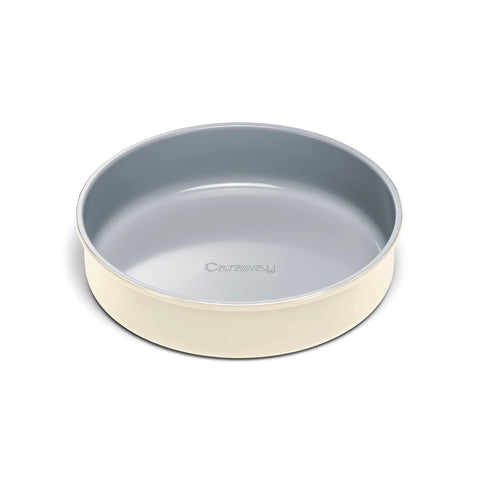 Caraway front view showing pan shape and finish for even baking