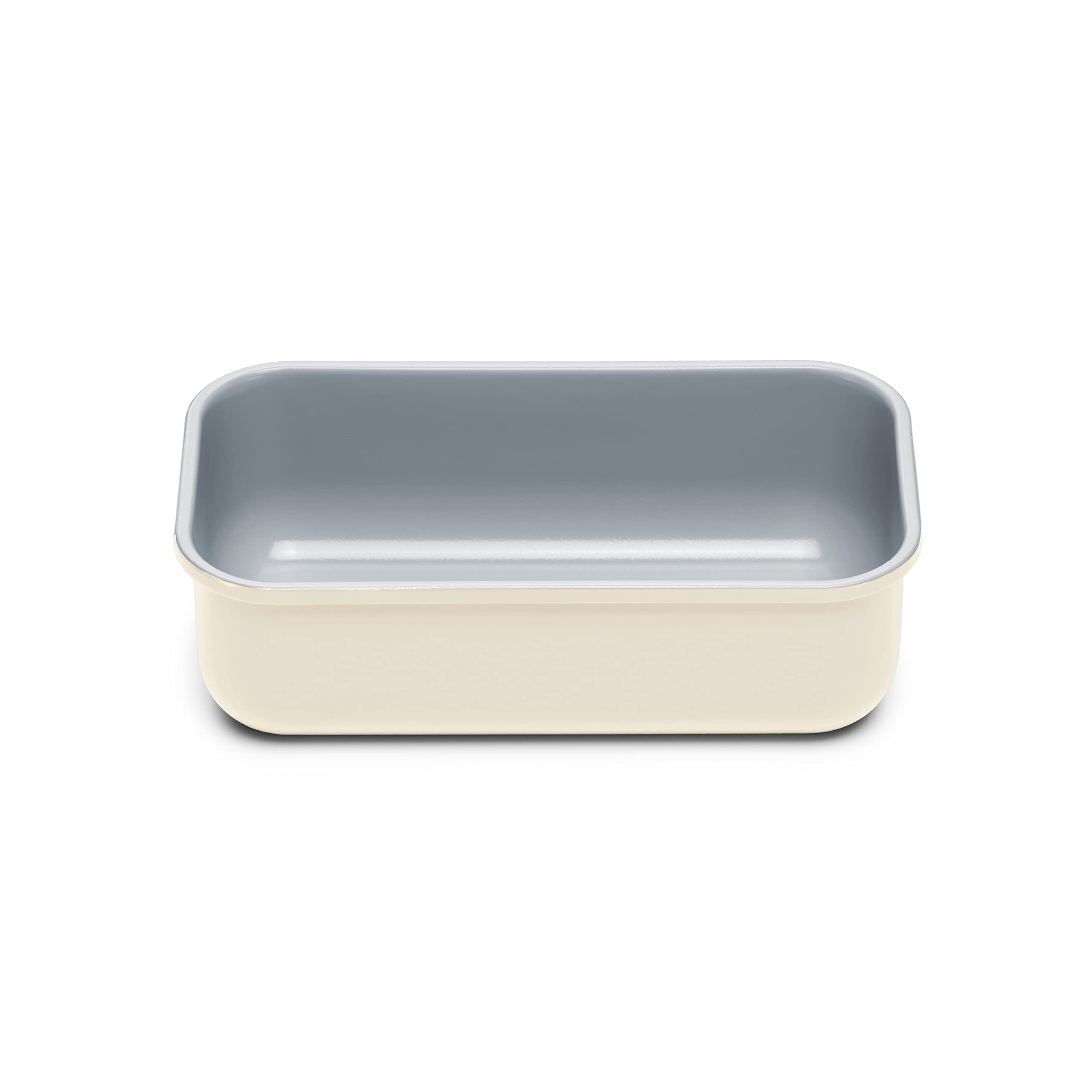 Caraway loaf pan front view showing sleek design and easy-release benefit