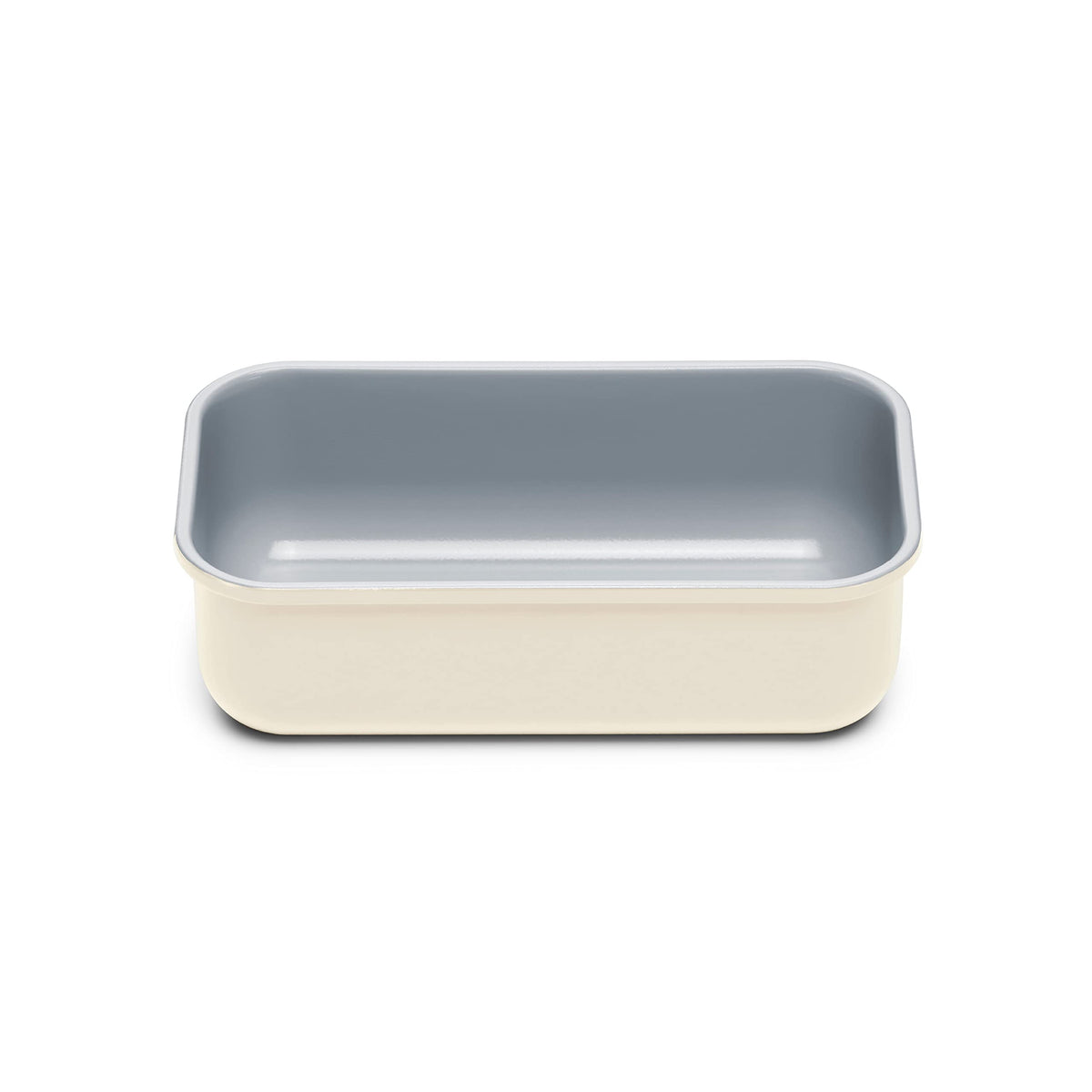 Caraway loaf pan front view showing sleek design and easy-release benefit