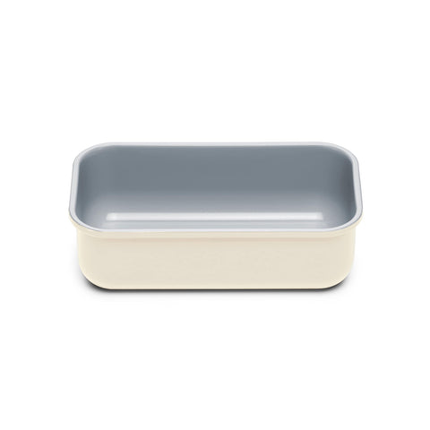 Caraway loaf pan front view showing sleek design and easy-release benefit