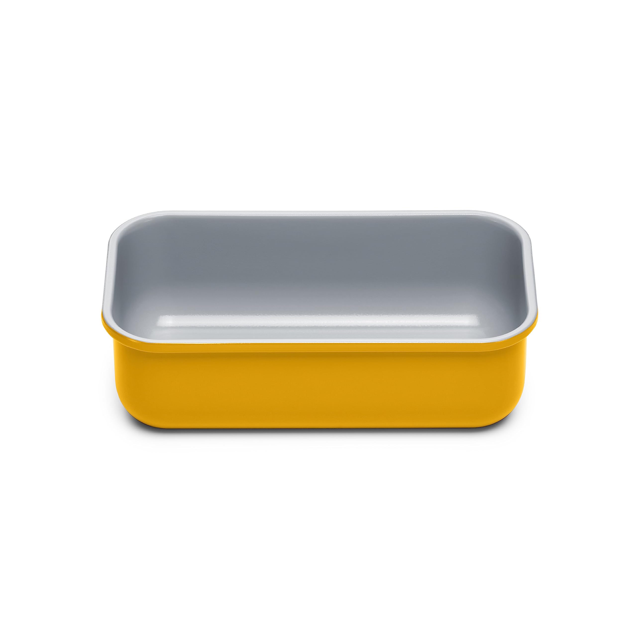 Caraway loaf pan front view showing sleek design and easy release