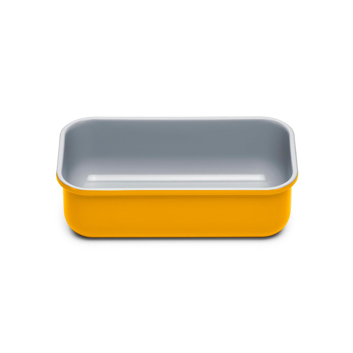 Caraway loaf pan front view showing sleek design and easy release
