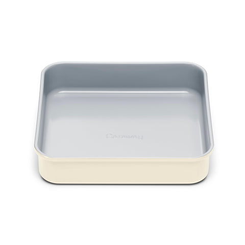 Caraway square pan front view showing clean lines and non-stick finish for easy baking
